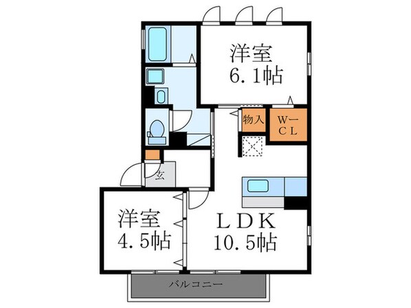 ブランドール鹿ノ下の物件間取画像